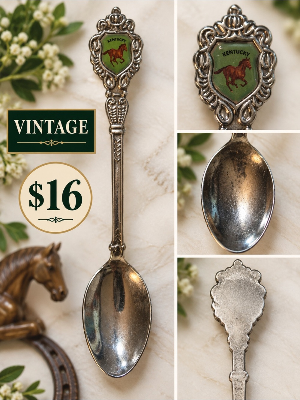 Vintage Kentucky souvenir spoon.